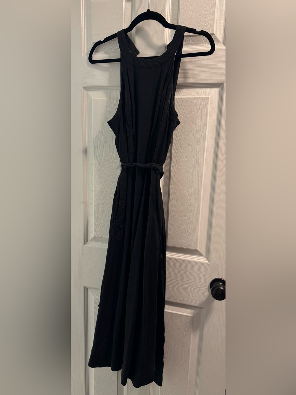 Classic Black Sleeveless Maxi Dress